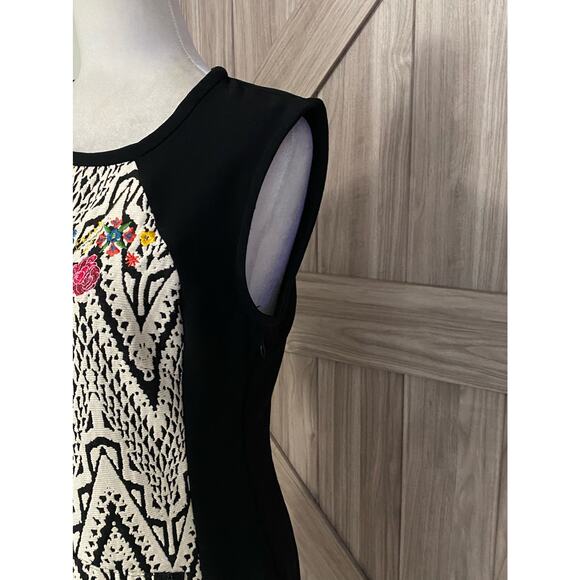 Desigual Oregon woman black and white dress size 40 - Picture 5 of 8